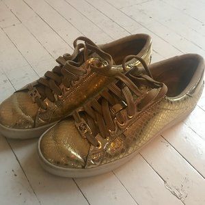 Gold Michael Kors Sneakers